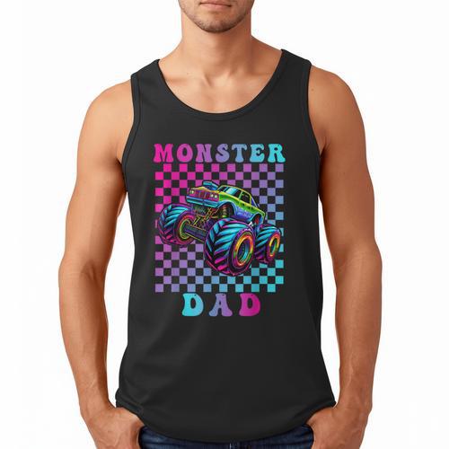 Monster Truck Dad Family Matching Shirt Truck Lovers Men Tank Top - Father's Day Fun