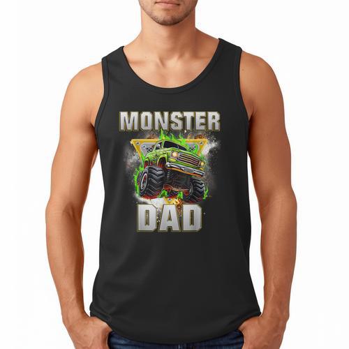Monster Truck Dad Monster Truck Are My Jam Adults Kids Men Tank Top - Father's Day Fun