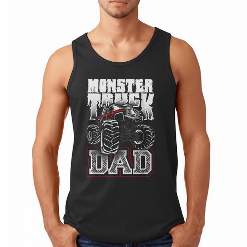 Monster Truck Dad Tshirt Men Tank Top - Father's Day Fun