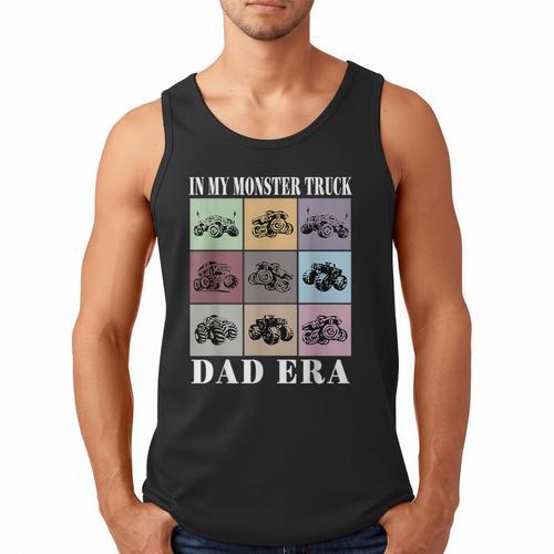 In My Monster Trucks Dad Era Men Tank Top - Father's Day Fun