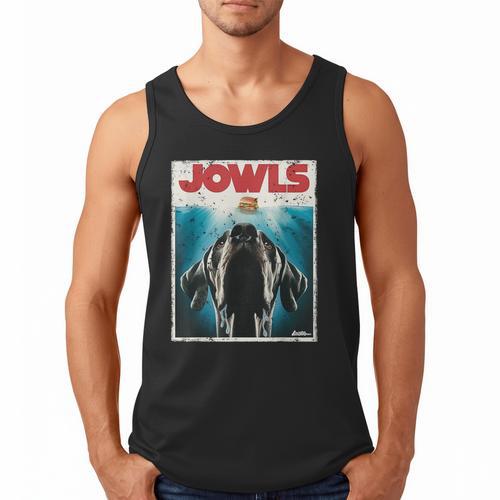 MonsterMuttz Great Dane Jowls Paws Top Drooling Dog Mom Dog Dad Men Tank Top - Father's Day Fun