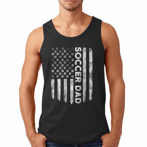 New First Time Dad To Be Symbol Tools Soccer Daddy DA1 Men Tank Top - Father's Day Fun