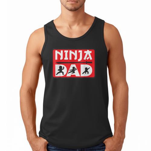 Ninja Dad Matching Family Ninja Warrior Men Tank Top - Father's Day Fun