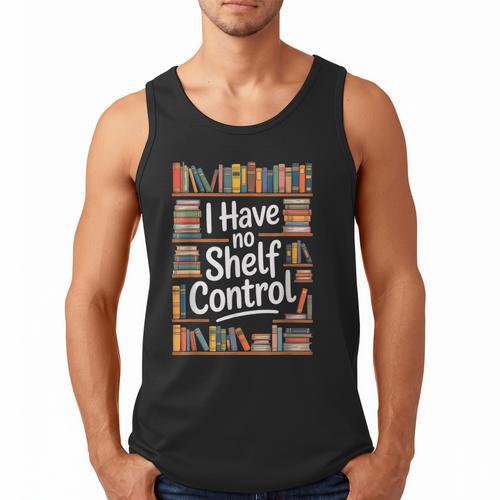 I Have No Shelf Control Book Lovers Vintage Floral Men Tank Top - Bookorys CA