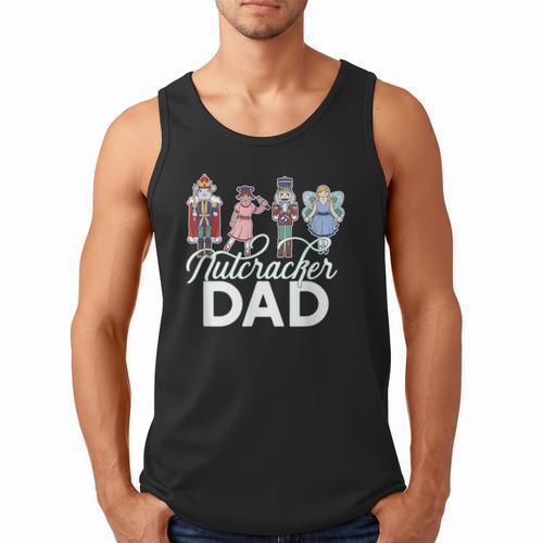 NUTCRACKER DAD Fun Christmas Ballet Parent Meme Men Tank Top - Father's Day Fun