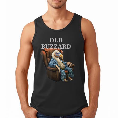 Old Buzzard Bird Old Man Grandpa Recliner Dads Joke Men Tank Top - Father's Day Fun