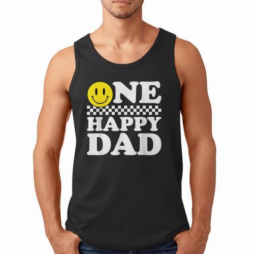 One Happy Dude Dad 1st Birthday Family Matching Men Tank Top - Father's Day Fun