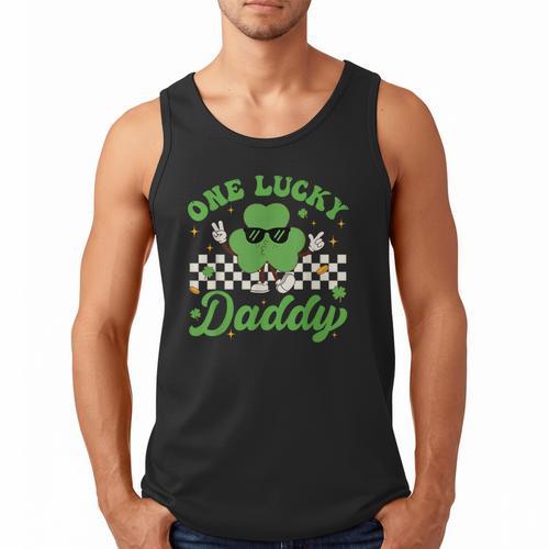 One Lucky Daddy St Patricks Day Dad Father Men Tank Top - Father's Day Fun