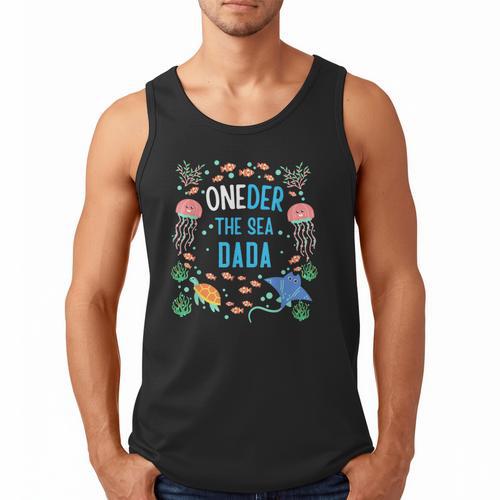 OneDer The Sea Dada 1st Birthday Dad Matching Men Tank Top - Father's Day Fun