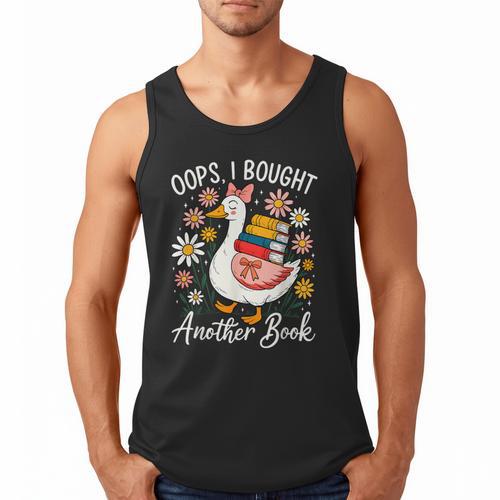 Oops I Bought Another Book Goose Reader Men Tank Top - Bookorys