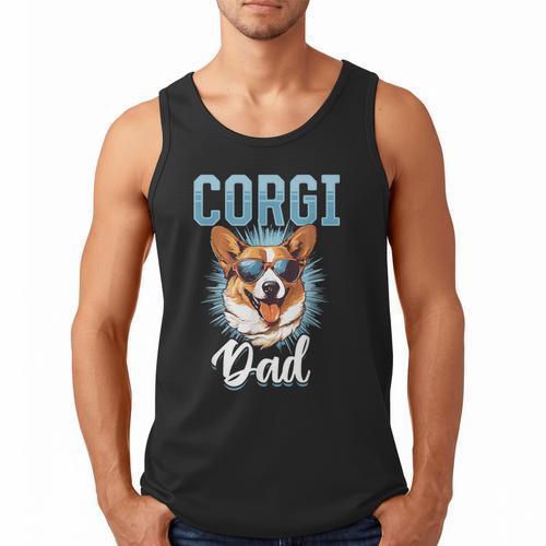 Pembroke Welsh Corgi Corgi Dad Men Tank Top - Father's Day Fun