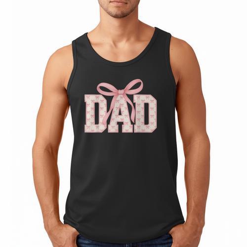Pink Bow Dad Dad Life Best Dad Ever Father's Day Tees Men Tank Top - Father's Day Fun