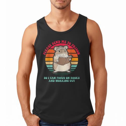 Please Send Me To Prison So I Can Focus On Books Men Tank Top - Bookorys CA