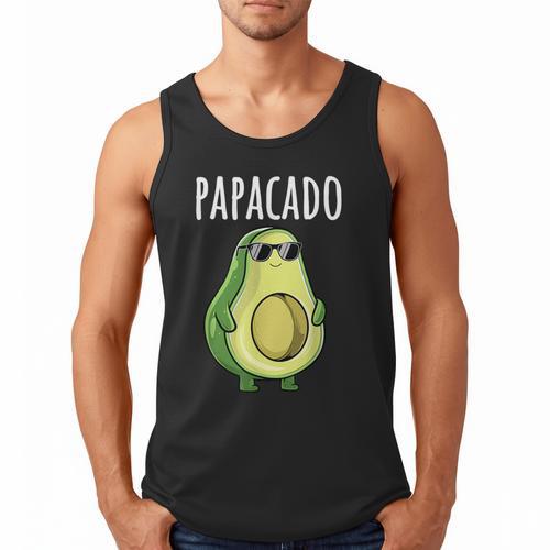 Pregnancy Announcement Shirts Men Dad Papacado Men Tank Top - Father's Day Fun