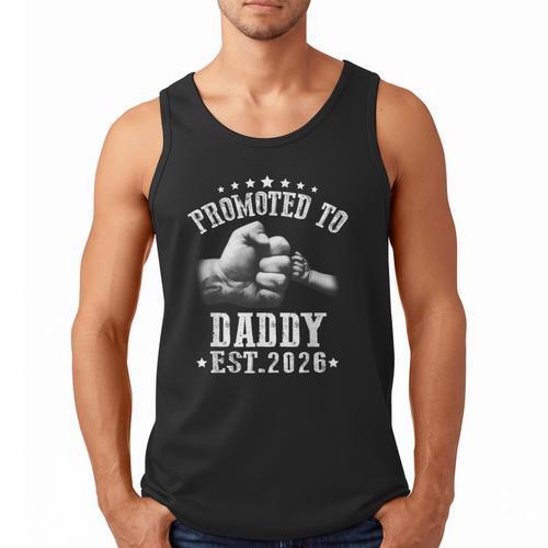 Promoted To Daddy Est 2026 Soon To Be Daddy 2026 Men Tank Top - Father's Day Fun