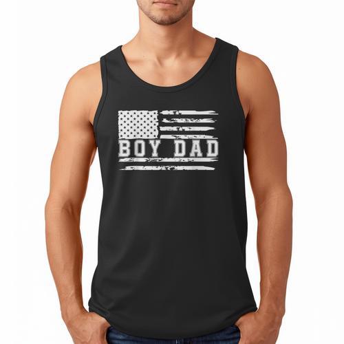 Proud Dad Of Boy Father Of Boys For Dad Xmas Fathers Day Men Tank Top - Father's Day Fun