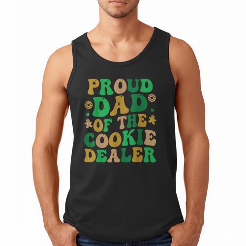 Proud Dad Of a Cookie Dealer Scout Troop Cookie Dealer Girls Men Tank Top - Father's Day Fun