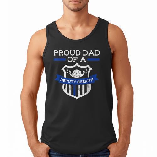 Proud Dad Of a Deputy Sheriff Deputy Sheriff Men Tank Top - Father's Day Fun