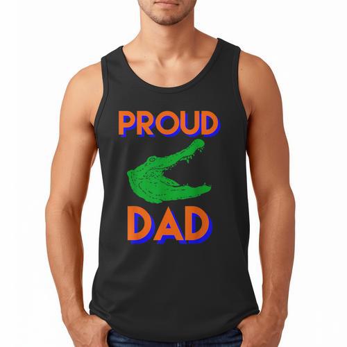 Proud Dad Of A Gator Unique Idea For Fathers Day Men Tank Top - Father's Day Fun