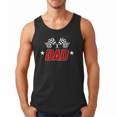 Racing Birthday Boy Race Car Dad Family Matching Men Tank Top - Father's Day Fun