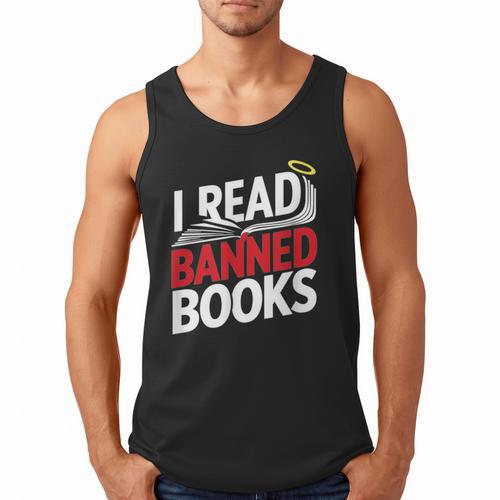 I Read Banned Books Defiant And Bold Men Tank Top - Bookorys