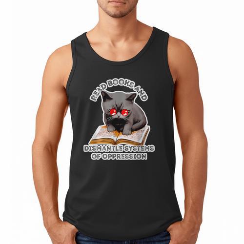 Read Books And Dismantle Systems Of Oppression Men Tank Top - Bookorys DE