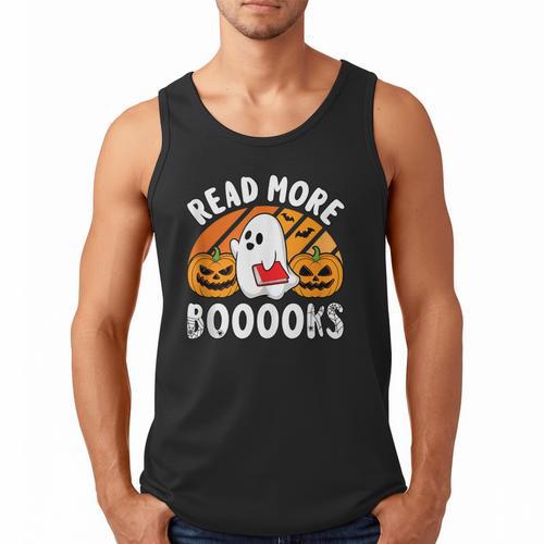 Read More Books Teacher Halloween Men Women Men Tank Top - Bookorys