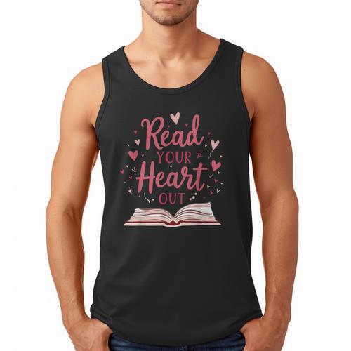 Read Your Heart Out Book Escape Into Stories Men Tank Top - Bookorys AU