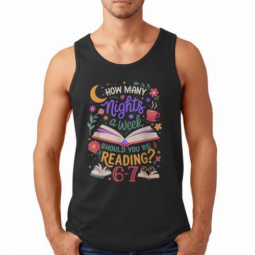 Reading 6 7 Meme Six Seven Cozy Book Lover Teacher Men Tank Top - Bookorys AU