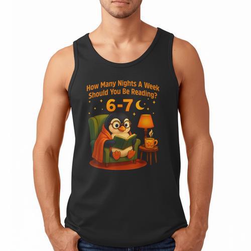 Reading 6 7 Six Seven Meme English Teacher Book Lover Men Tank Top - Bookorys AU