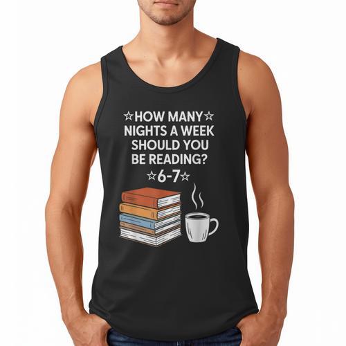 Reading 6-7 Six Seven Meme English Teacher Book Lover Men Tank Top - Bookorys AU