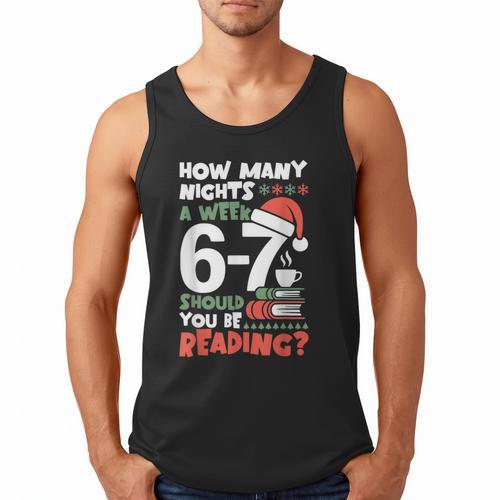 Reading 67 Meme English Teacher Christmas Book Lover Men Tank Top - Bookorys