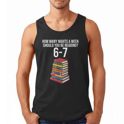 Reading Book Teacher 67 Six Seven Meme Men Tank Top - Bookorys DE