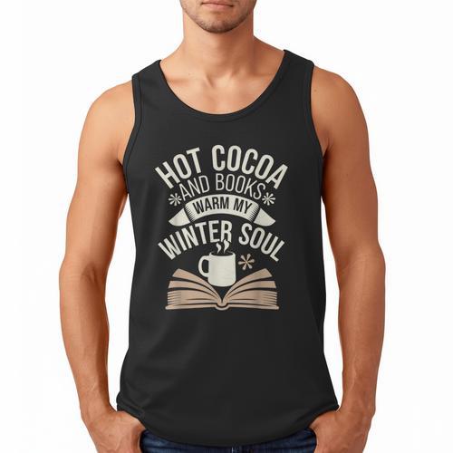 Reading All Winter Cozy Book Lover And Literary Escape Men Tank Top - Bookorys AU
