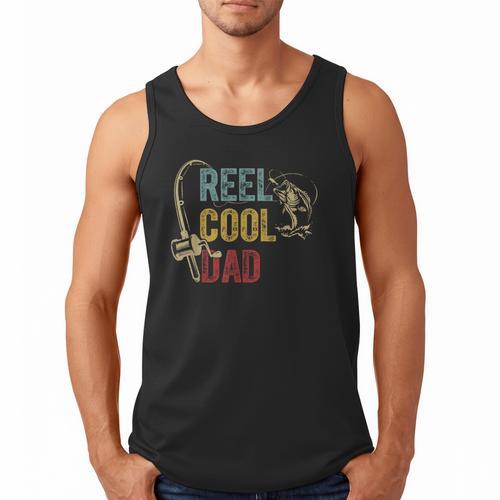 Reel Cool Dad Fishing Shirt Father's Day Fisherman Men Tank Top - Father's Day Fun