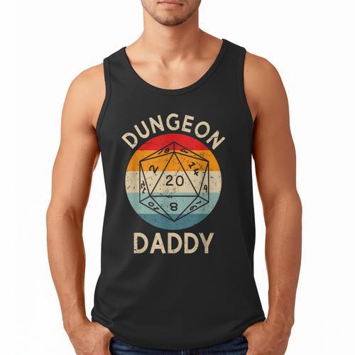 Retro Dungeon Daddy Fathers Day Men Tank Top - Father's Day Fun