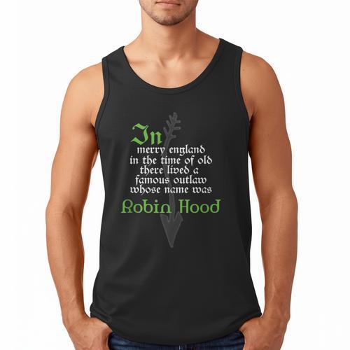Robin Hood T Shirt For Book Lovers And Literature Fans Men Tank Top - Bookorys CA
