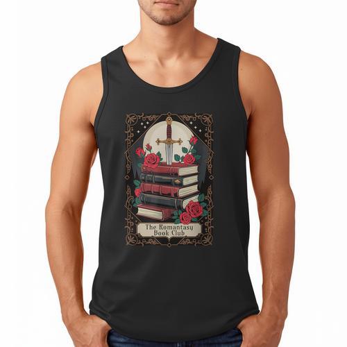 Romantasy Book Club Tarot Card Men Tank Top - Bookorys