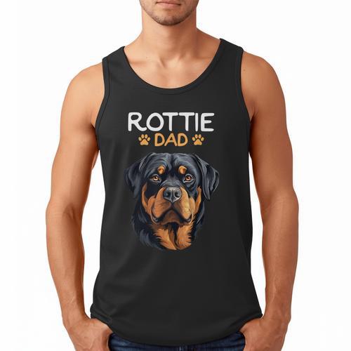 Rottie Dad Rottweiler Dog Men Tank Top - Father's Day Fun