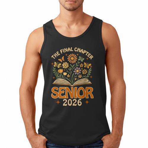 Senior 2026 Final Chapter Retro Book Lover Last First Day Men Tank Top - Bookorys CA