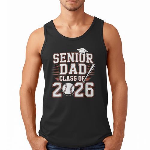 Senior Dad Class Of 2026 Graduate Baseball 2026 Graduation Men Tank Top - Father's Day Fun