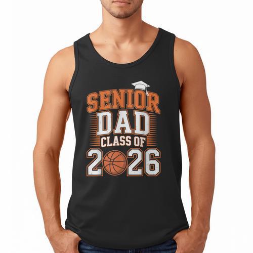 Senior Dad Class Of 2026 Graduate Basketball Graduation 2026 Men Tank Top - Father's Day Fun