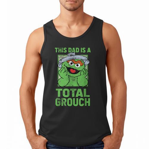Sesame Street Father's Day Total Grouch Dad Men Tank Top - Father's Day Fun