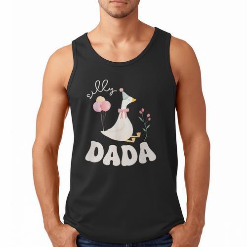 Silly Dada Silly Goose Dad Birthday Family Matching Party Men Tank Top - Father's Day Fun