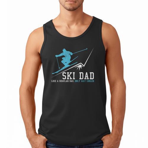 Ski Dad Winter Sports Skiing Father Men Tank Top - Father's Day Fun
