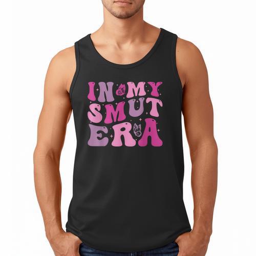 In My Smut Era Groovy Smut Book Reading Spicy Book Romance Men Tank Top - Bookorys