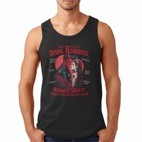 Smutty Book Merch For Spicy Book Lovers Adults Small Modern Classic Fit T-Shirt Round Neck Short Sleeve Cotton Blend Polyester Blend Themed Men Tank Top - Bookorys UK