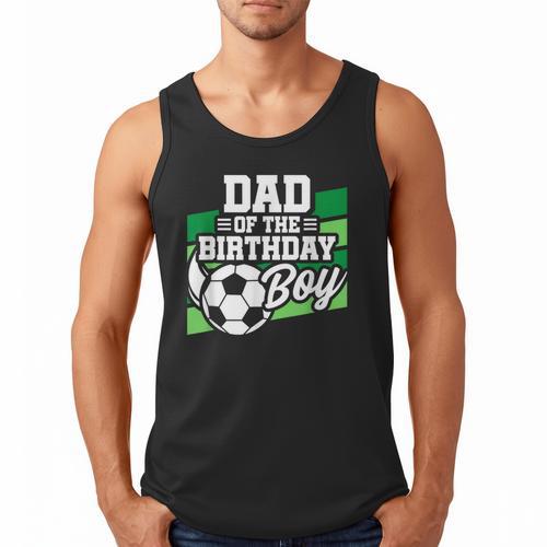 Soccer Birthday Birthday Dad Boys Soccer Birthday Men Tank Top - Father's Day Fun