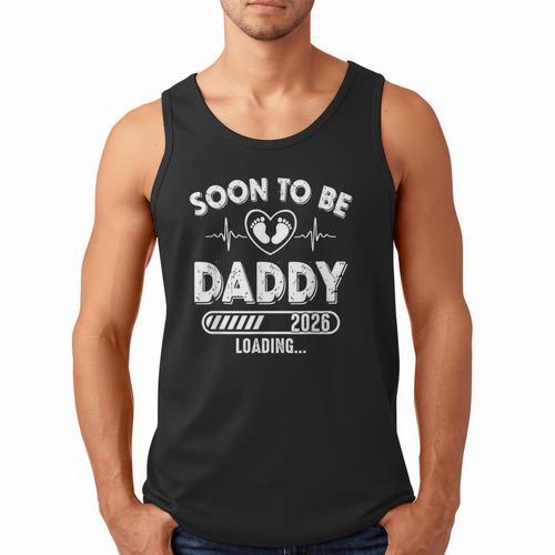 Soon To Be Daddy Est 2026 New Dad Fathers Day First Time Men Tank Top - Father's Day Fun