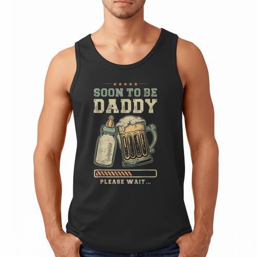 Soon To Be Daddy Fatherhood Baby Announcement Future Dad Men Tank Top - Father's Day Fun